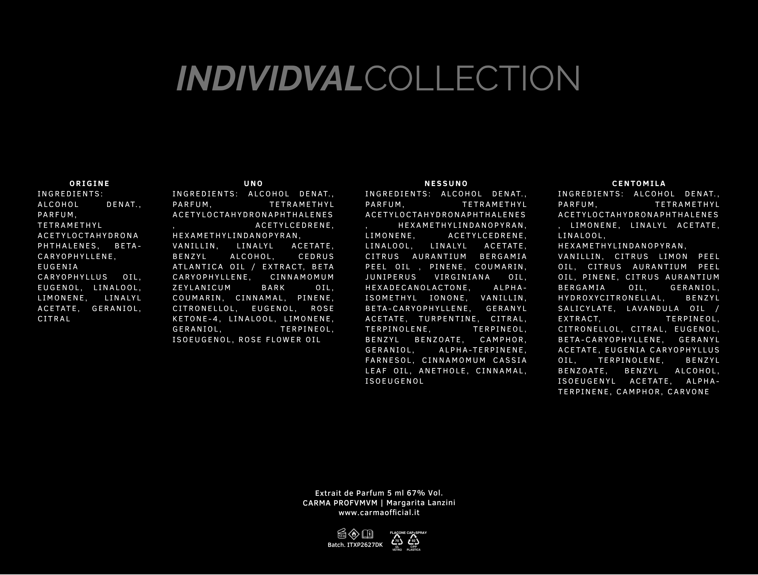 Discovery Set - Individval Collection - CARMA PROFVMVM